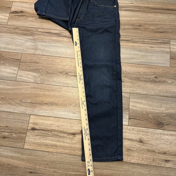 Men's Levis 505 Regular Fit Denim Jeans SZ 34x30 Blue Stretch Modern Red Tab - Picture 5 of 12